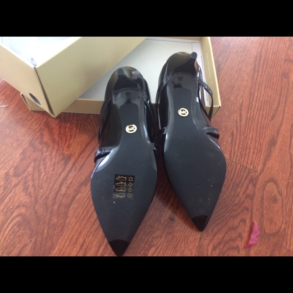 Michael Kors Geneva Black Patent Mule Sz 8 - Picture 5 of 7